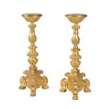 Thomas Messel, a pair of giltwood torchere stands in 18th century style