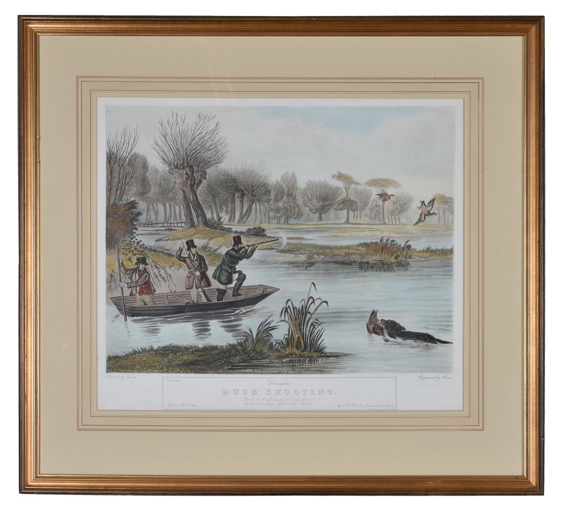 A set of six framed prints after Francis Calcraft Turner