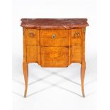 ϒ A French kingwood and specimen marquetry breakfront petit commode