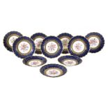 A set of ten Royal Worcester plates