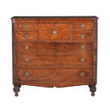 A George IV mahogany chest of drawers