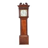 A George III oak and mahogany longcase clock