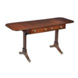 A Regency mahogany sofa table