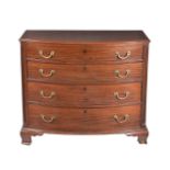 A George III mahogany chest of drawers