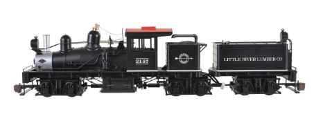 A gauge 1 Spectrum by Bachmann model of an American ‘Little River Lumber Co' tender locomotive No 21
