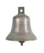 A large very heavy gauge ‘bell metal’ bell with clangor