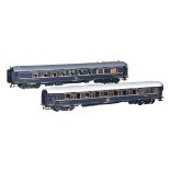 Two CIWL twin bogie corridor coaches