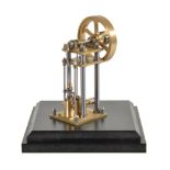 An exhibition quality model of a live steam over crank stationary engine