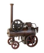 A scratch-built approximate ¾ inch scale model of a live steam ‘Portable’ Agricultural steam engine