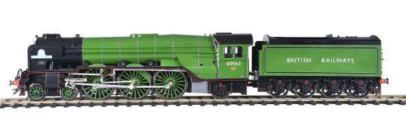 A gauge 1 model of a British Railways 4-6-2 tender locomotive No 60163 ‘Tornado’