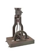 A Victorian full size vertical live steam stationary engine