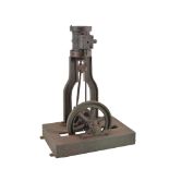 A Victorian full size vertical live steam stationary engine