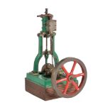 A rare and early Stevenson’s dockyard model of a live steam vertical mill engine