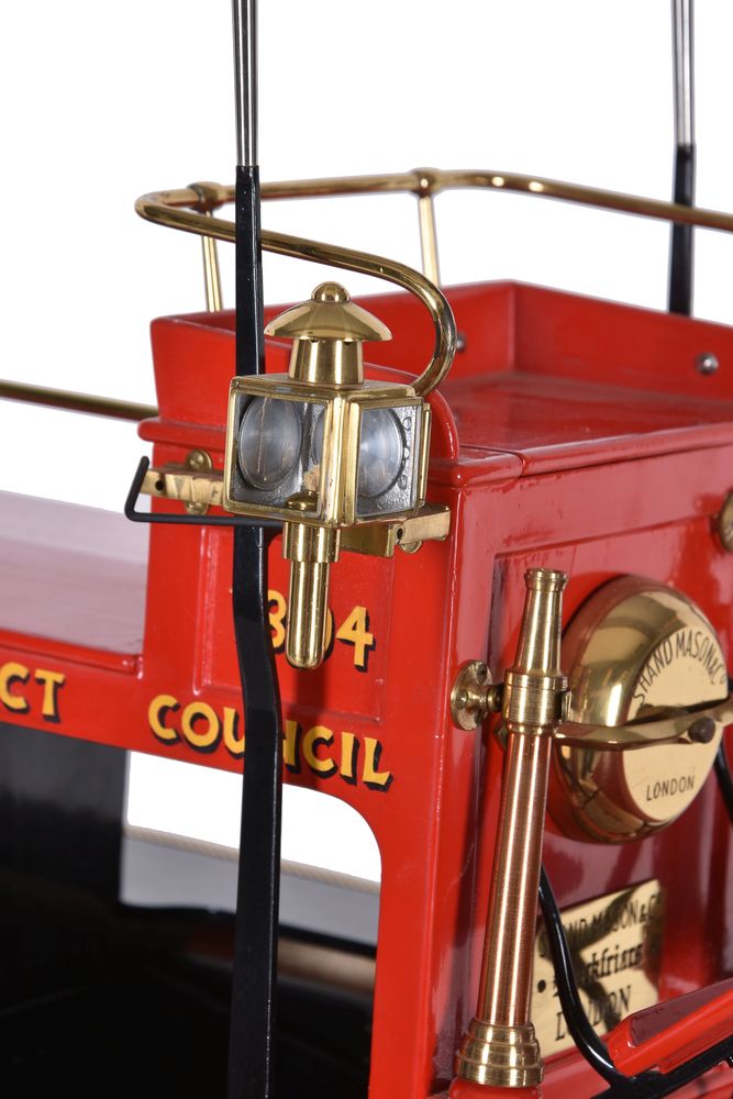 A 2 inch scale model of a Shand Mason horse drawn fire engine - Image 6 of 10