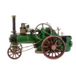 A well-engineered 2 inch scale model of a Minnie Agricultural traction engine built by L.Meakins