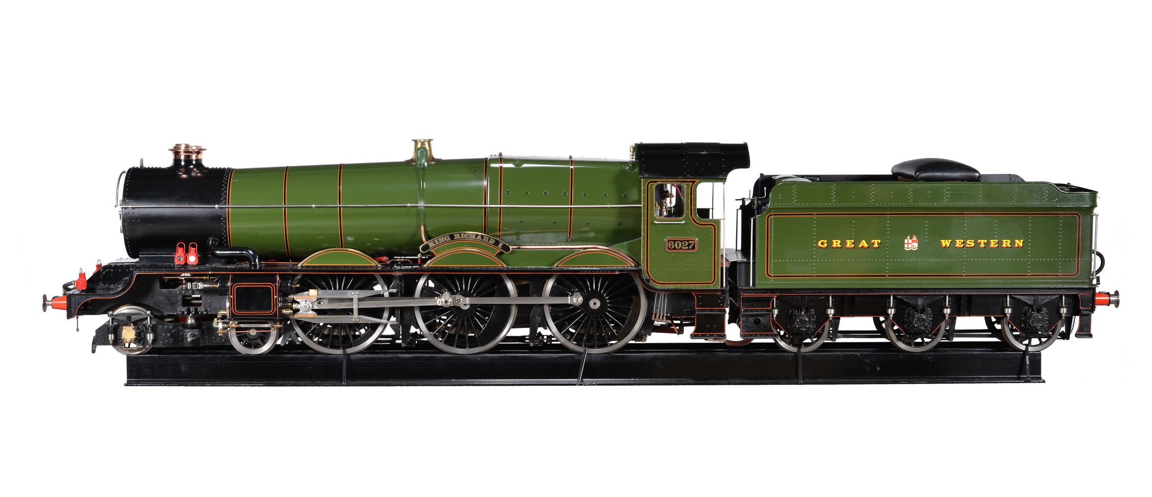 A 7 ¼ inch gauge model of a Great Western Railway King Class 4-6-0 tender locomotive No 6027 ‘King - Image 2 of 6