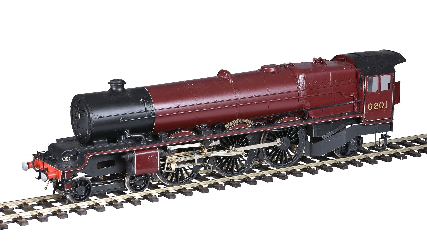 A gauge 1 model of a London Midland and Scottish Duchess Class 4-6-2 tender locomotive No 6201 ‘Prin - Image 2 of 4