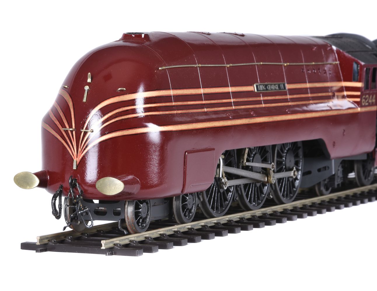 A gauge 1 model of a 4-6-2 tender locomotive No 6244 ‘King George VI’ - Image 3 of 4