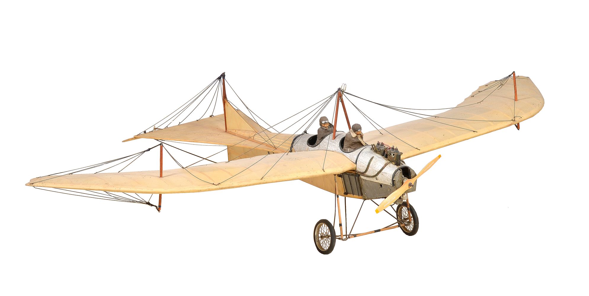 A model of a First World War German Fighter/Bomber Etrich Tauber aeroplane