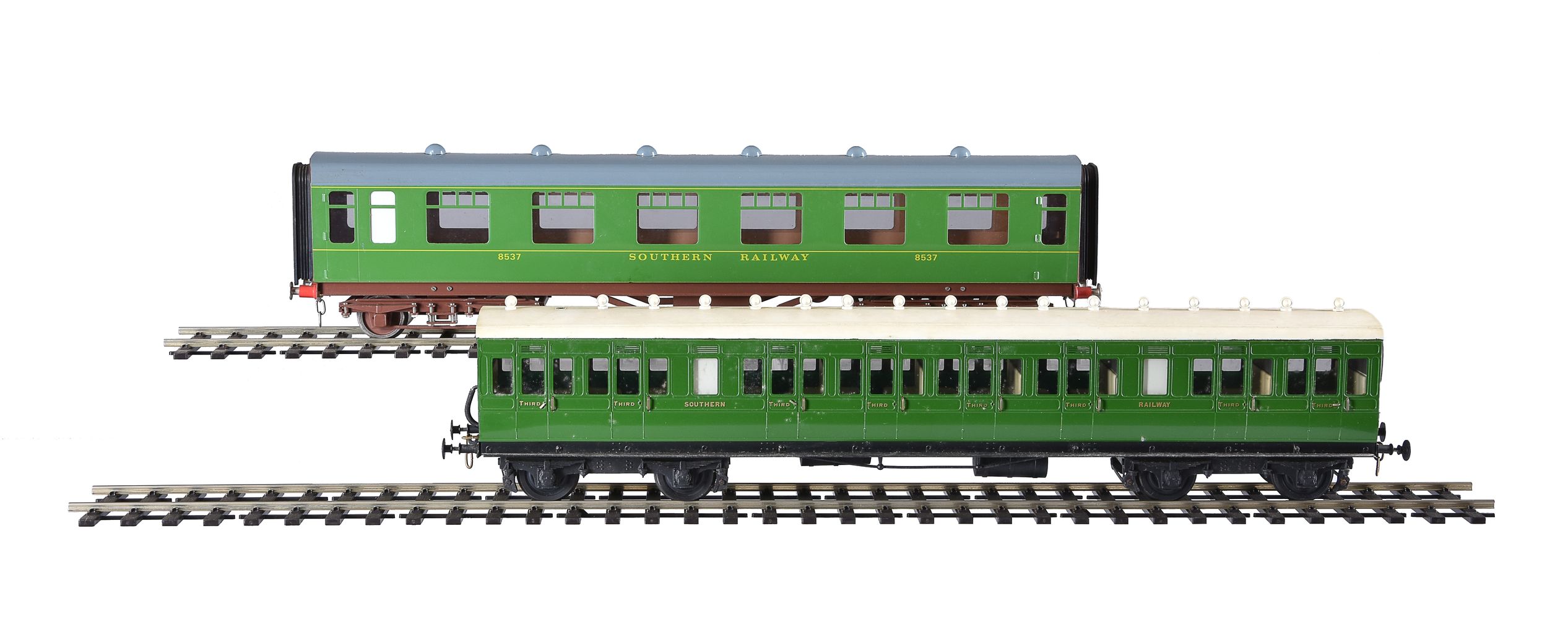 A collection of SR twin bogie suburban and corridor coaches - Image 2 of 6