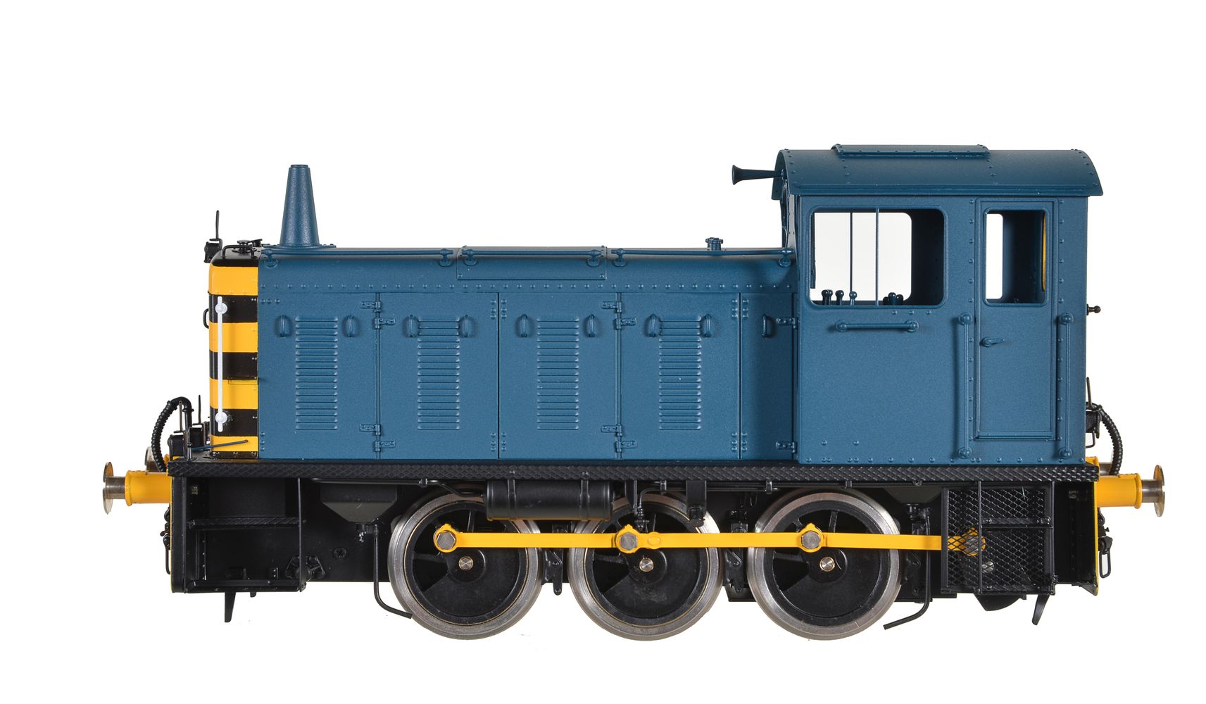 A gauge 1 Sancheng model of an 0-6-0 diesel locomotive