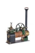 A well-engineered model of a horizontal ‘over-type’ live steam engine