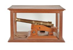 A fine quality model of an Ordnance muzzle loading 6 pounder canon