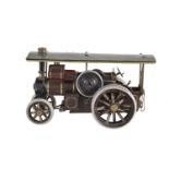 An unusual 1930’s tinplate static model of a road locomotive