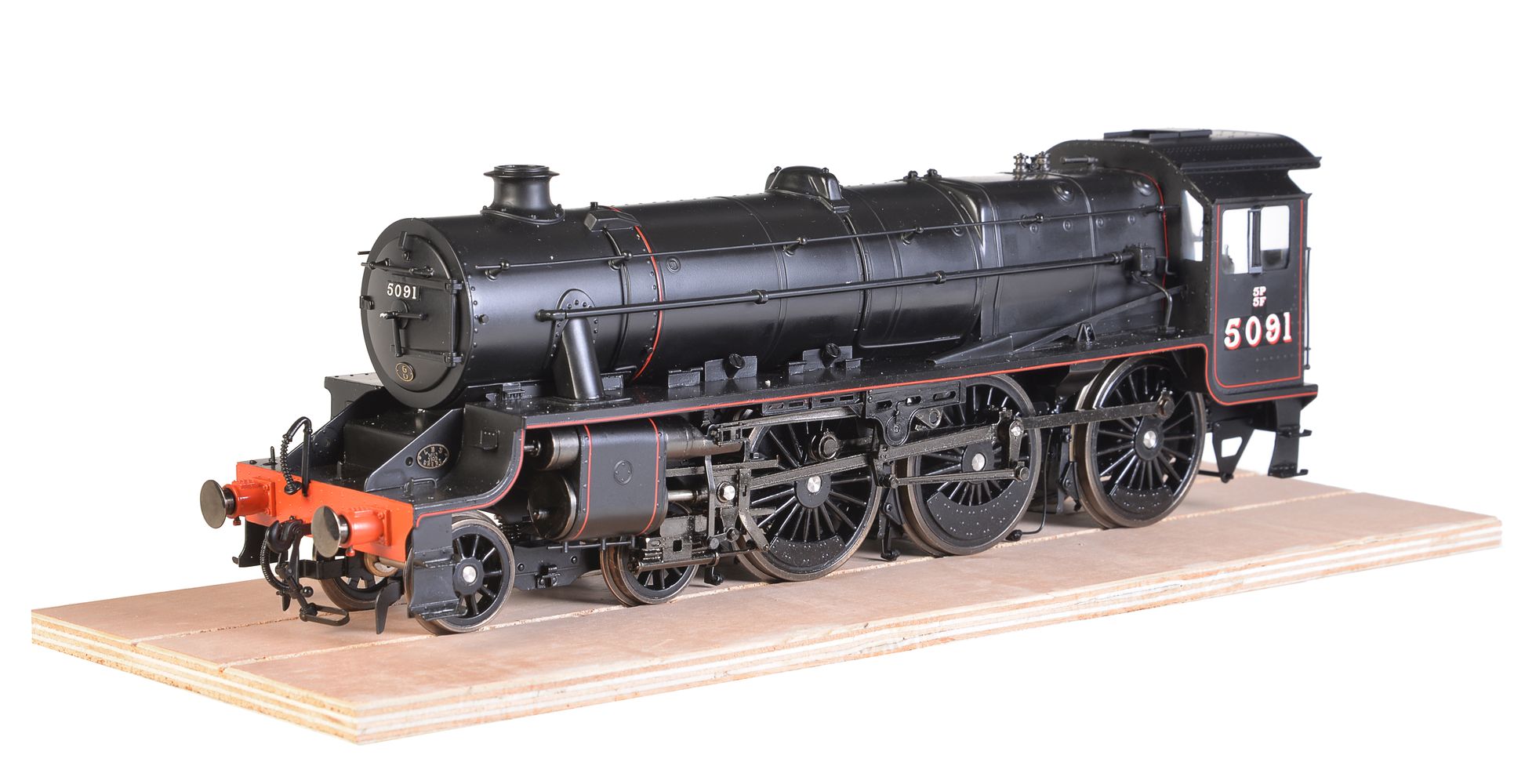 A gauge 1 model of a Class 5MT Stanier 'Black 5’ tender locomotive No 5091 - Image 2 of 3