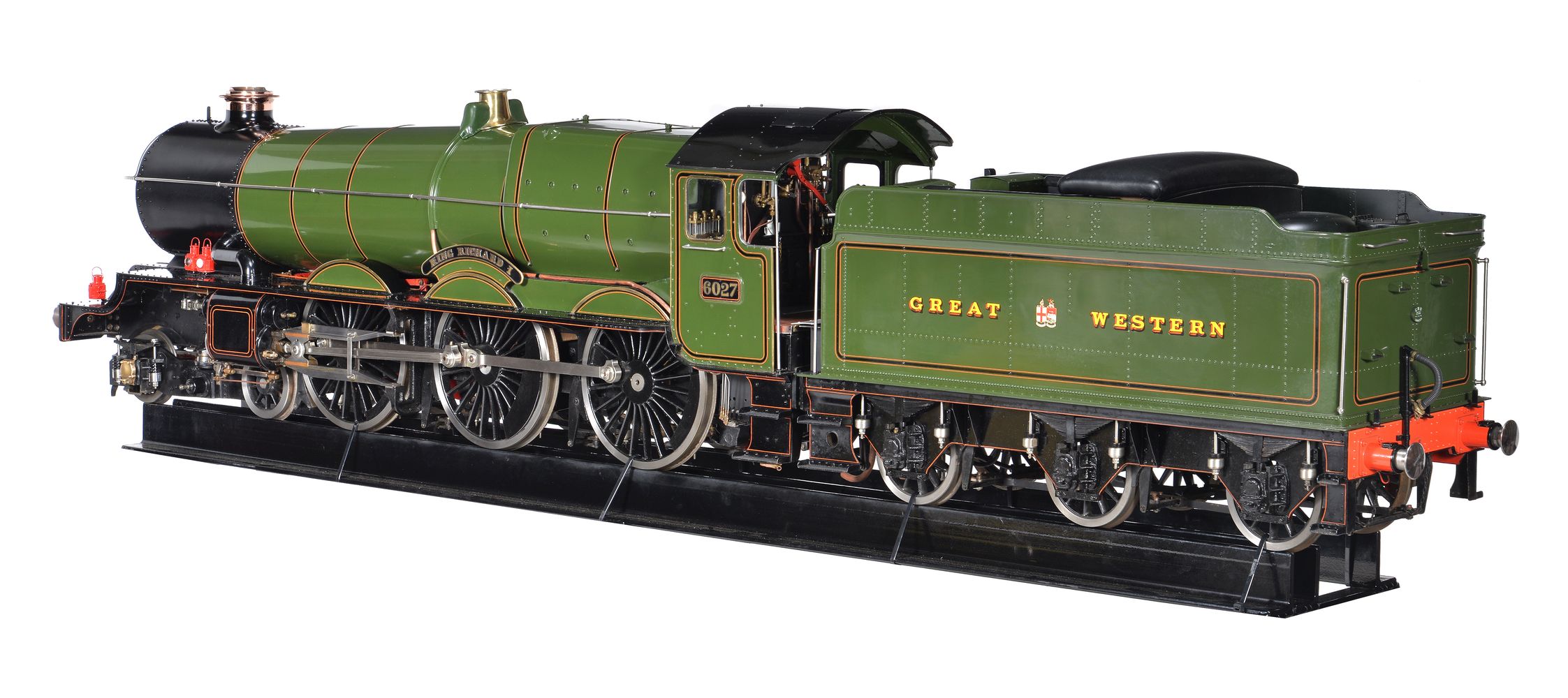 A 7 ¼ inch gauge model of a Great Western Railway King Class 4-6-0 tender locomotive No 6027 ‘King - Image 6 of 6