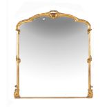 A Victorian giltwood wall mirror