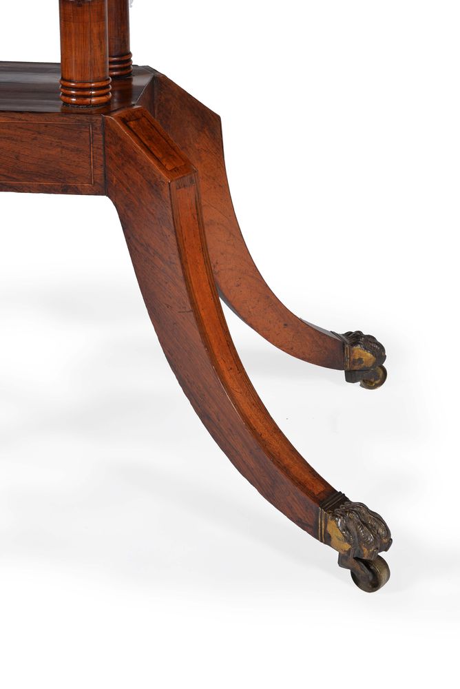 ϒ A Regency rosewood card table - Image 4 of 5