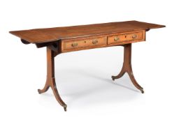 A George III satinwood sofa table