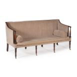 A George III mahogany sofa