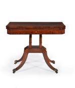 ϒ A Regency rosewood card table