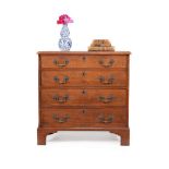 A George III mahogany chest of drawers