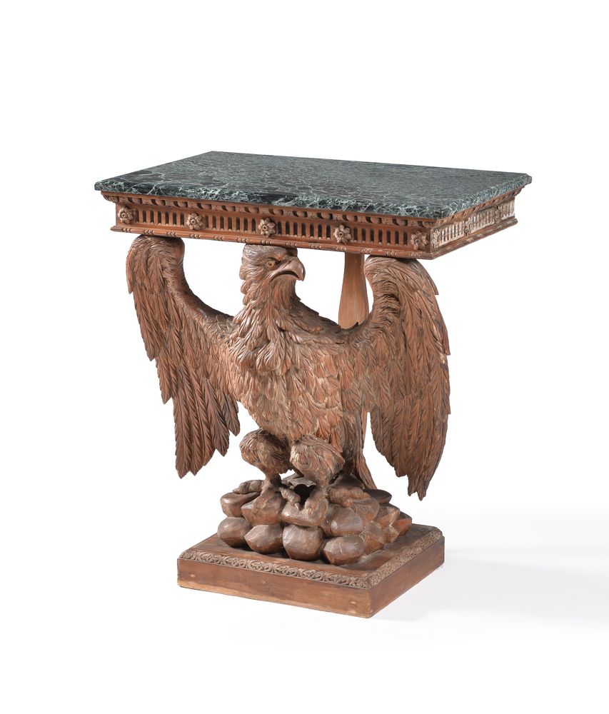 A carved pine pier table - Image 2 of 4