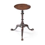 A George III mahogany candle stand