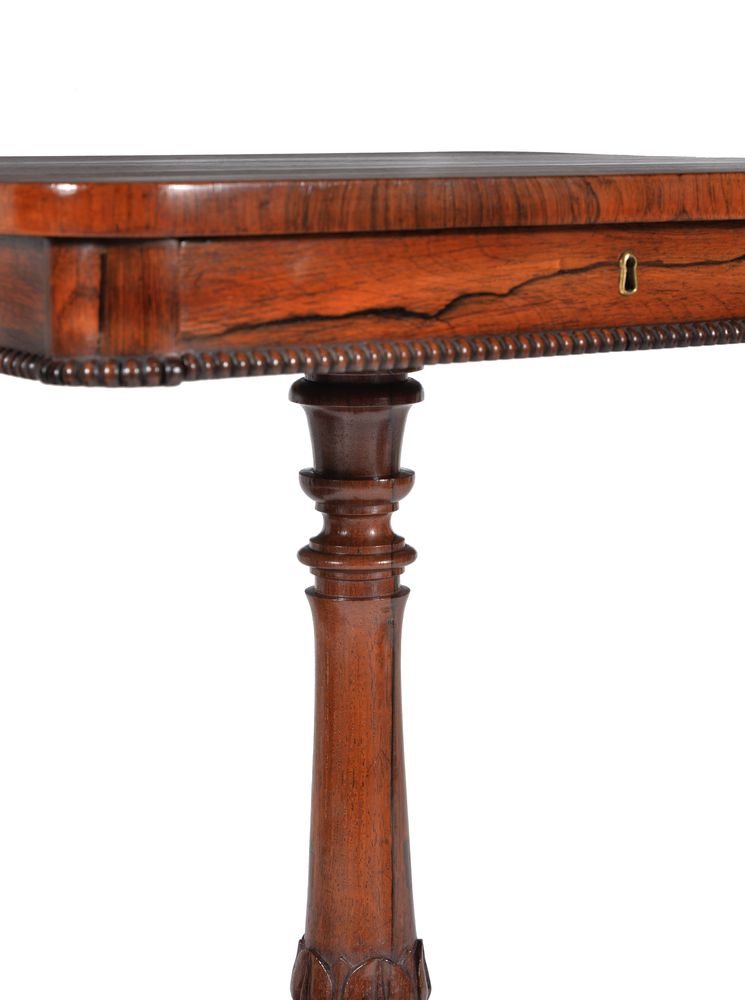 ϒ A Regency rosewood pedestal occasional table - Image 5 of 6
