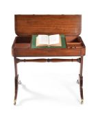 A Regency mahogany library table