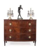 A George III mahogany bowfront chest of drawers