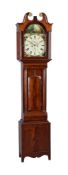 A Scottish Victorian mahogany longcase clock with two-in-one quarter striking