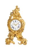 A fine French Louis XV ormolu mantel clock