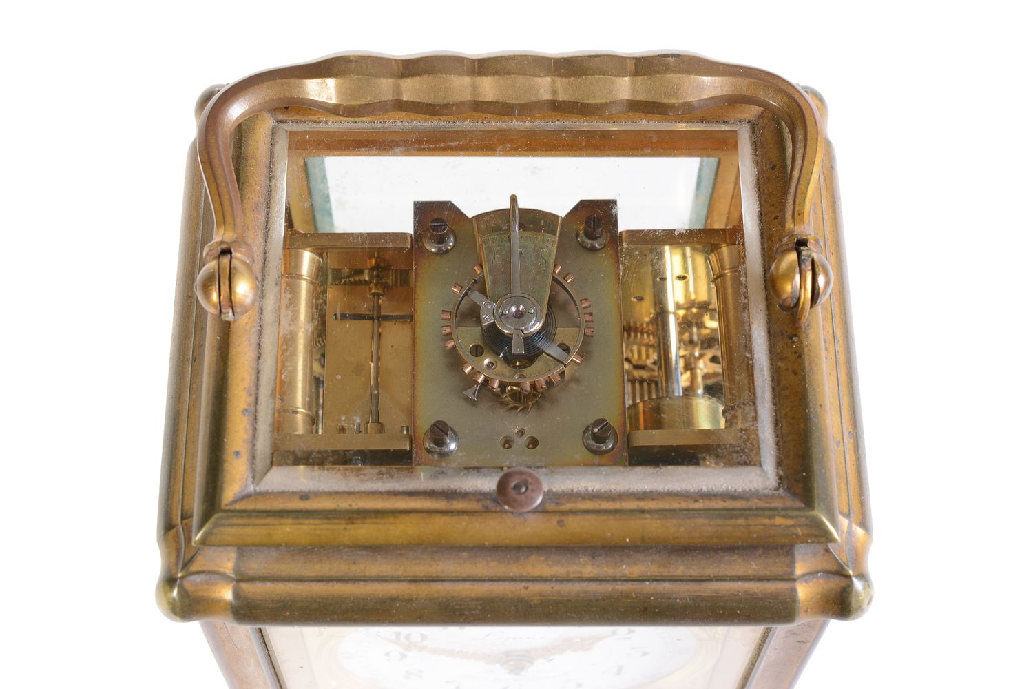 A fine gilt brass grande-sonnerie striking gorge cased carriage clock with push-button repeat and al - Image 2 of 4