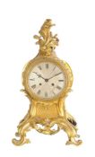 A French Louis XV style ormolu mantel clock