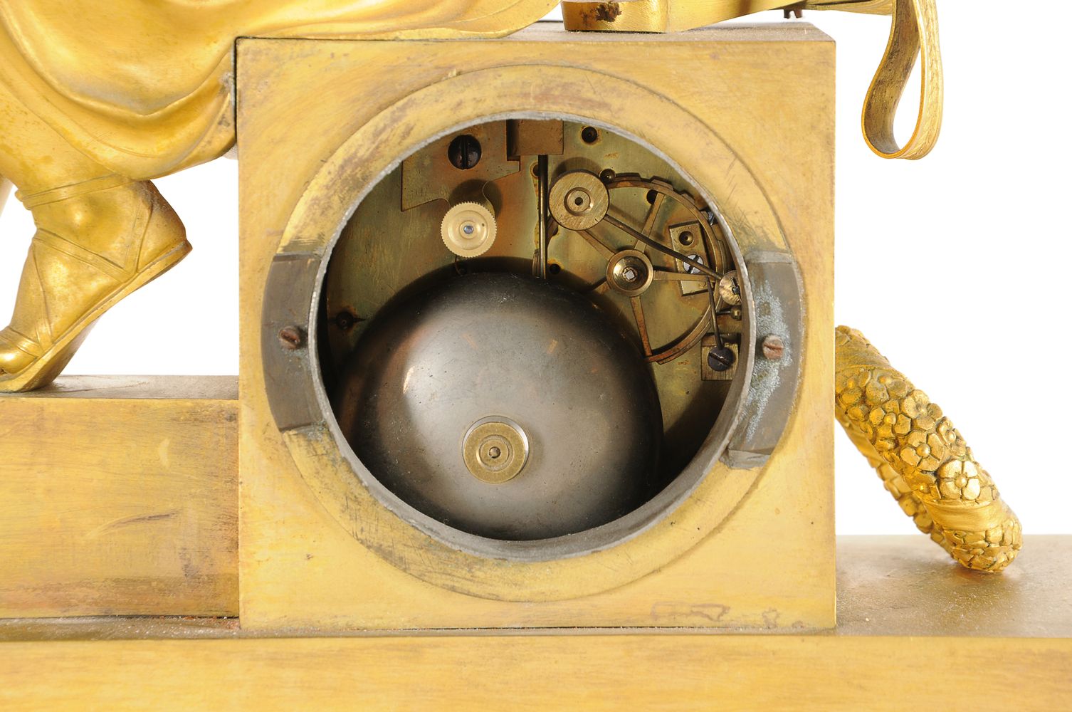 A French Empire ormolu figural mantel clock - Image 2 of 2