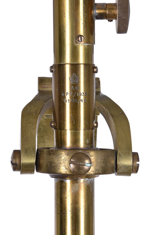 A brass Kew Pattern marine mercury stick barometer - Image 3 of 4