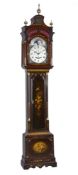 An impressive George III mahogany eight-day quarter chiming Longcase clock with automata and moonpha