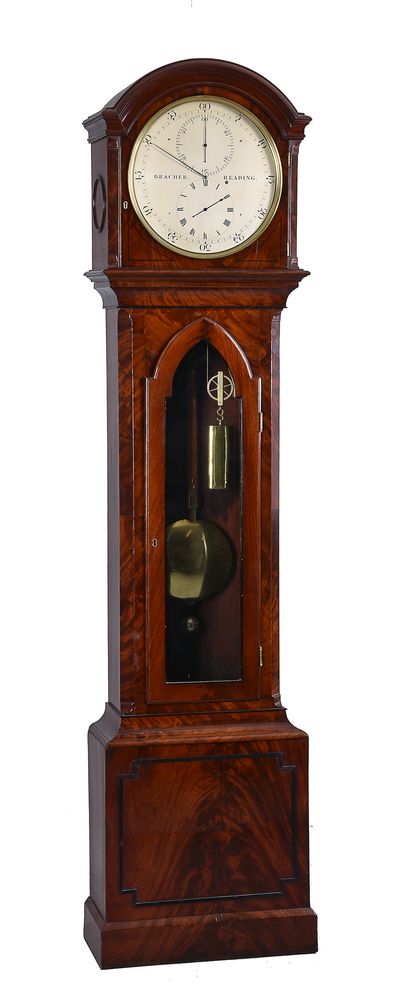A Victorian mahogany longcase regulator timepiece