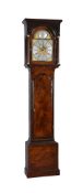 A George III burr walnut eight-day longcase clock with moonphase